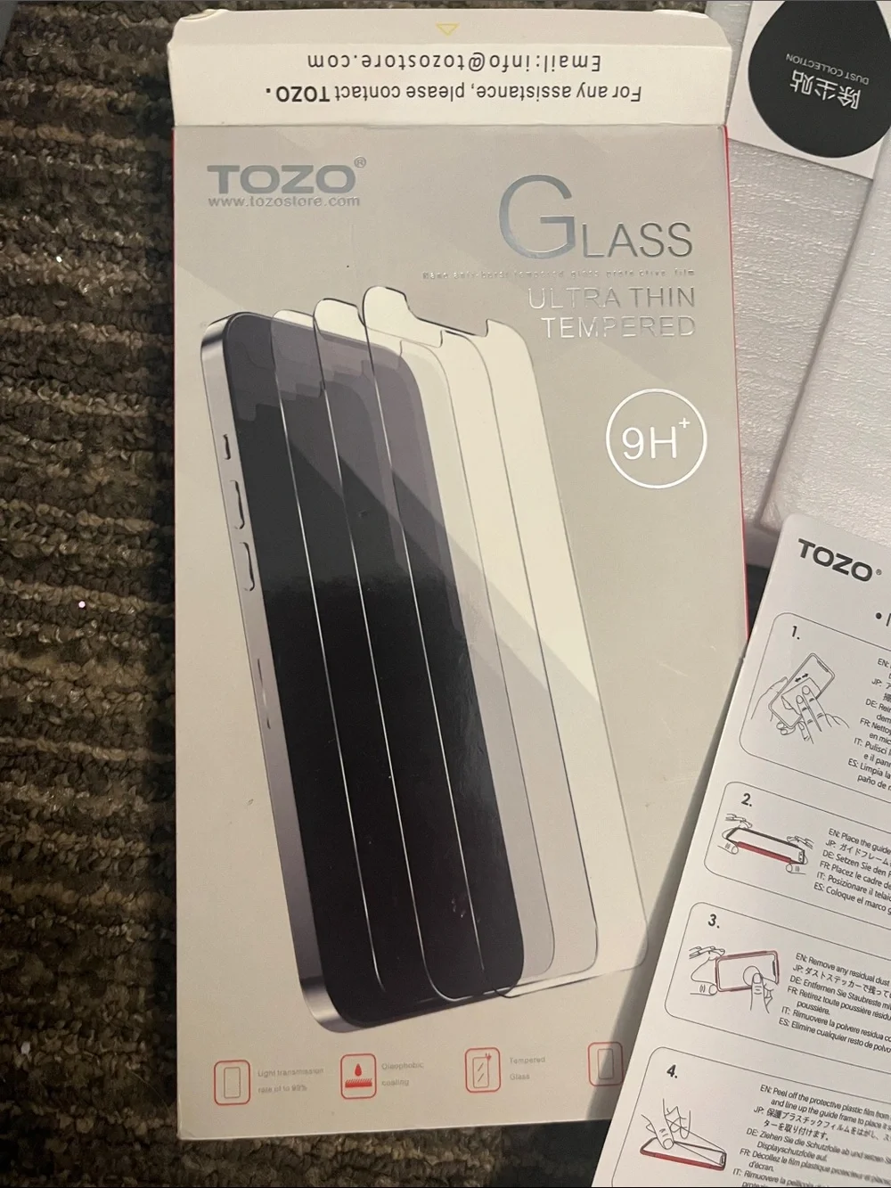 Tozo clear tempered